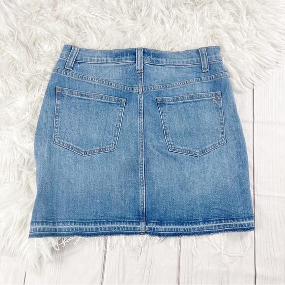 Madewell Women's Step Hem Mini‎ Jean Skirt Size 28 - Picture 3 of 4